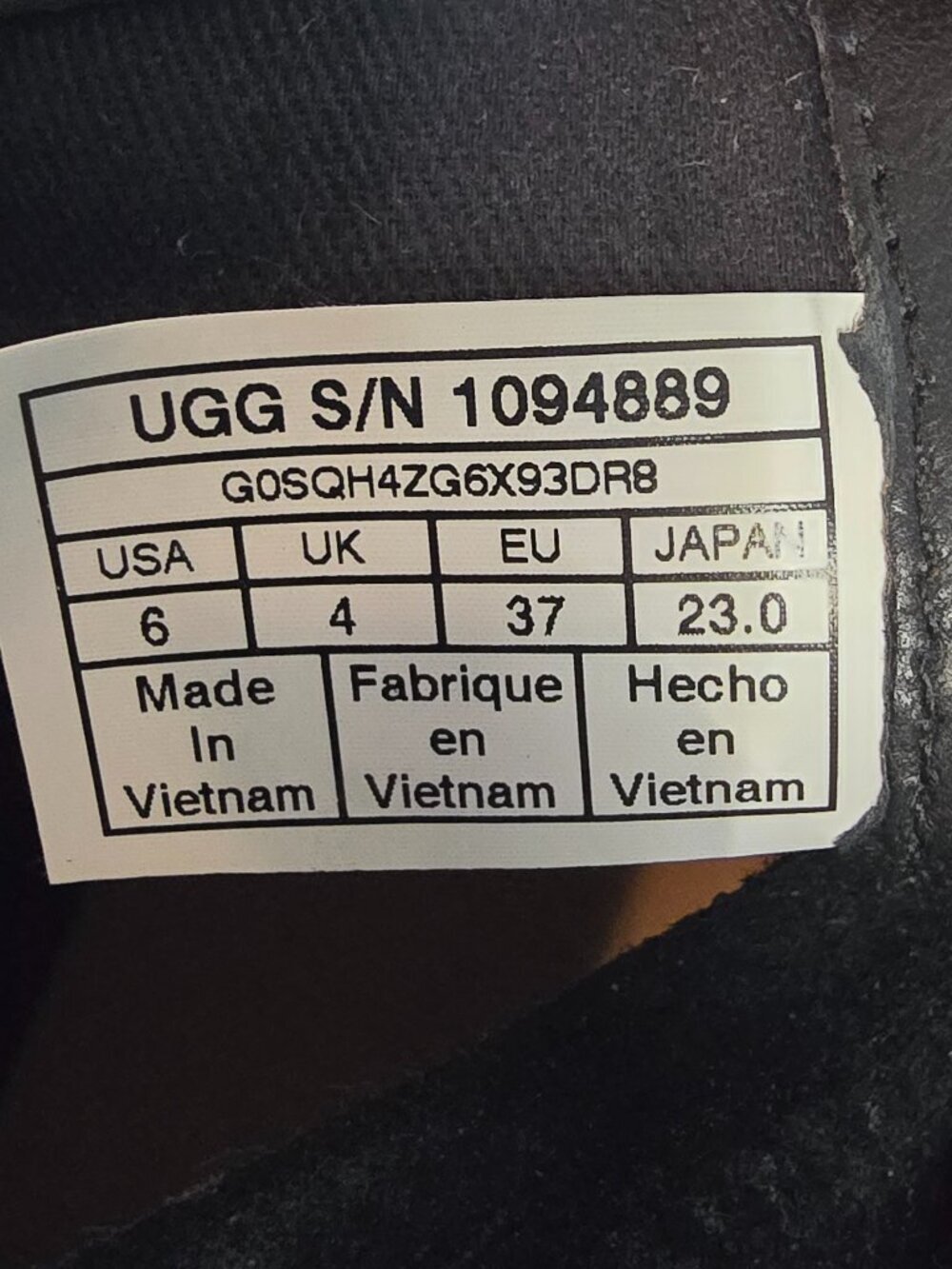 Ugg Women's Aureo Suede - Waterproof, Side Zip, Ankle Boot, Black - Picture 8 of 8